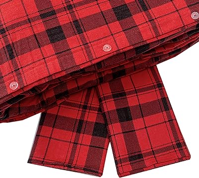 Friends at Home 180 Gram Cotton Heavyweight Flannel Duvet Cover Sets (Red, Black, S-Plaid, Queen)